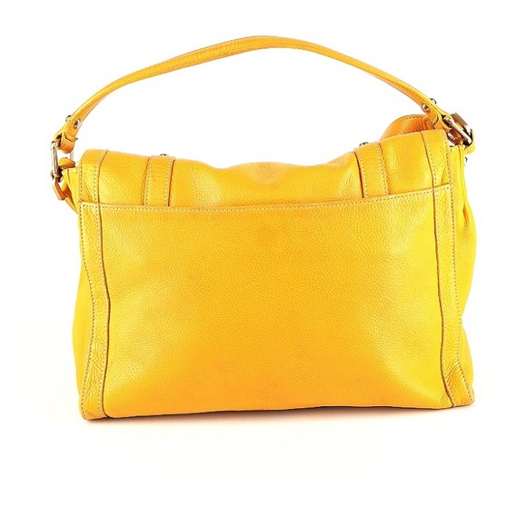 Longchamp Yellow Leather Satchel - Picture 2 of 7